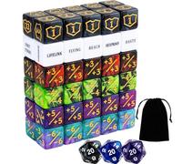 63 pezzi MTG Contatori Dadi Abilità Bulk Parole Chiave MTG Gettoni Shield Life Counter Set di dadi a 6 lati per Magic The Gathering, TCG, accessori da gioco di carte
