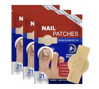 63 toppe per il trattamento delle unghie dei funghi, riparazione dell'unghia dei piedi, patch correzione dell'unghia del piede per unghie danneggiate e l'aspetto delle unghie scolorite