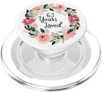 63 Years Loved Women Men 63 Years Old 63th Birthday PopSockets PopGrip per MagSafe