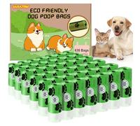 630 Pezzi Sacchetti Cane Cacca, Biodegradabili Prova di Perdite Sacchetti Cacca Cane, Profumo di Lavanda Sacchetti per Cani, 22.5 x 30 CM (42 Rotoli, 15 per Rotolo)