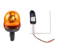 63112 55365 LAMPEGGIANTE GIROFARO CON SPINA 12V ARANCIONE CON PIANTONE A L