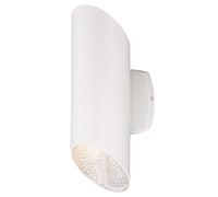 63487 Apparecchiatura da parete da esterno, luce LED dimmerabile emessa in alto e in basso, finitura bianca