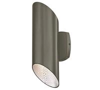 63488 Apparecchiatura da parete da esterno, luce LED dimmerabile emessa in alto e in basso, finitura in grafite lucida