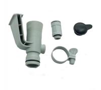 637R 12363 Adattatore per tubo della piscina con valvola a stantuffo per una vestibilità regolabile e un migliore flusso d'acqua nelle attrezzature per la manutenzione della piscina
