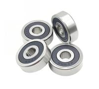 638-2RS Bearing Steel 8x28x9mm Double Sealed Deep Groove Ball Bearings Precision Hardware(ABEC-7_4PCS)