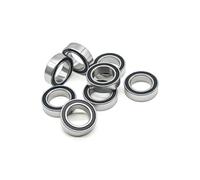 63802RS 15X24X7 mm cuscinetti a sfere a doppia fila sfere complete perno di sospensione bicicletta parti di riparazione 63802 2RS cuscinetto 5 pezzi