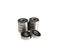 6382RS 638ZZ 8 * 28 * 9Mm Cuscinetto a sfere a gola profonda sigillato in gomma in miniatura 10 pezzi(ABEC-1,638ZZ)