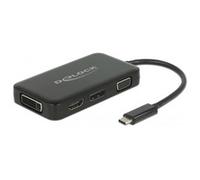 DELOCK 63929 - Adapter USB Type-C Stecker > VGA, HDMI, DVI, DisplayPort