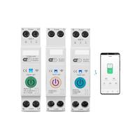 63A 1P+N Smart Switch Meter Metering Monitoring Circuit Breaker Timer Relay MCB NWPNLXEA(TOB9-63T No metering,1P)