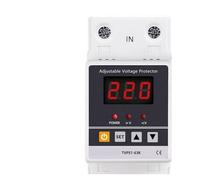 63A 220V Din Rail Adjustable Recovery Reconnect Over and Under Voltage Protective Device Protector Relay Over Voltage Protection AUOQKQUT(63A)