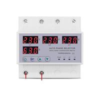 63A 3 phase 3P+N Din rail phase selector adjustable Over and Under Voltage current protection Monitor Relays Protector MQXFCZUX