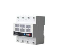 63A 3P+N Three-Phase Adjustable Voltage And Current Relay Protector Adjustable Current Limiter Protection Overcurrent Protection MQXFCZUX