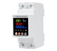 63A Automatica chiusura Protezione da sovratensione e sottotensione Scaricatore di sovratensione 220V LCD Contatore energia elettrica Richiusura intelligente (amperaggio di tensione regolabile)
