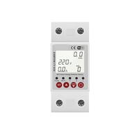 63A Circuit Breaker Switch Direction Measuring Earth Leakage Over Under Voltage Protector Power Meter CZAOINCU