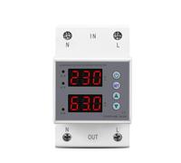 63A Din Rail 230V Adjustable Over and Under Voltage Protective Device Protector Relay Monitor Current Limit 3P 54m MQXFCZUX