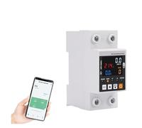 63A Smart Circuit Earth Leakage Over Under Voltage Protector Relay Device Switch Breaker Power kWh Meter MQXFCZUX