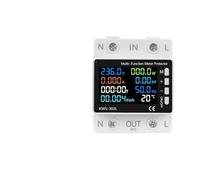 63A Smart Switch Circuit Breaker Meter KWh Power Metering Timer Relay Remote Control Voltage Smart Life AUOQKQUT(Meter Protector)