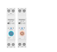 63A WIFI Smart Switch 1P Interruttore Contatore di energia KWh Misurazione della potenza Relè timer MCB Controllo remoto Vita intelligente(TXCB1-TWM metering,16A)