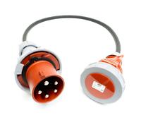 63amp A 32amp 3 Phase Eventi Ceeform Adattatore Cavo. 3P+N + Mi 400V. H07RN-F