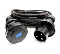 63amp Nero Eventi Ceeform Commando Power Cavo. (3x16mm) 240v H07RN-F Gomma