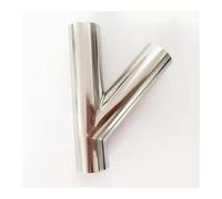 63mm 2.5" Pipe OD Butt Welding Oblique Y-Shaped 3 Way SUS 304 Stainless Fitting Spliter Homebrew Beer Wine