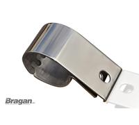 63mm Pois Luce Acciaio Supporto Morsetto B Per Bull BAR Mento Spinta Camion