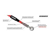 63MS022512 TUBO FRENO IN TRECCIA - GUAINA TRASPARENTE 225 mm