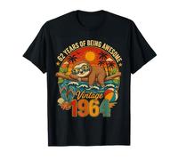 63rd Birthday Retro Sloth Tropical Vintage 1963 63 Years Old Maglietta