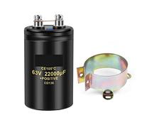 63V22000UF MFD Bullone in alluminio Vite Filtro audio Condensatore elettrolitico 105 ℃ 50x80mm CD136 Condensatori a vite 2000 ore 1 pezzo Elementi di accumulo di energia