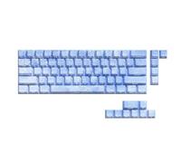 64/74Key Traslucidi Keycaps Ice Blue Stampa Laterale Retroilluminato Brillante Attraverso Keycaps Per 60 80 61/64/68/75/87 Tastiere
