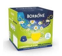 64 Capsule Caffè Borbone Compatibili Dolce Gusto tisana Camomilla con Melat.