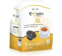 64 Capsule Caffé compatibile con Nescafè Dolce Gusto POP CAFFE E-GUSTO THE LIMONE Solubile per Macchine Nescafé a capsule compatibile con Dolce Gusto - Tè Limone