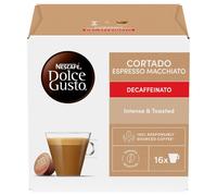 64 Capsule Caffè Gusto CORTADO DEK Nescafè DOLCE GUSTO Originali Decaffeinato