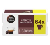 64 Capsule Cialde Caffè Dolce Gusto RISTRETTO NAPOLI STYLE ORIGINALI INTENSIT...
