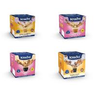 64 CAPSULE MISTE(GINSENG ZERO,ORZO,SAMBUCONE,SUPER GINSENG) CAFFÈ BORBONE COMPATIBILE CON DOLCE GUSTO