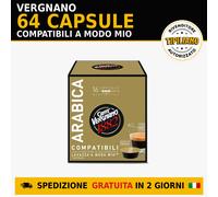 64 Capsule Vergnano Arabica compatibili A Modo Mio