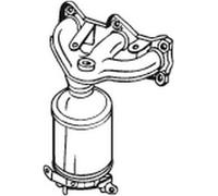 60 CV CATALIZZATORE PER SKODA Fabia II 542 1.2 12V KW 44 CV 60