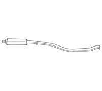 64 cv Silenziatore centrale per Peugeot 306 7B, N3, N5 1.9 SLD 1905 cc 47 KW 64