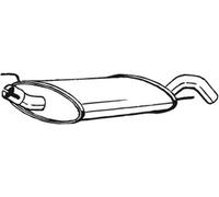 64 CV SILENZIATORE POSTERIORE PER VW Golf III 1H1 1.9 D KW 47 CV 64