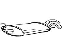 64 CV SILENZIATORE POSTERIORE PER VW Golf III 1H1 1.9 SDI KW 47 CV 64