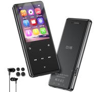 64 GB Lettore Bluetooth 5.3, mp3 e mp4 Altoparlante integrato, Schermo da 2,4 pollici Radio FM, registratore, contapassi, e-book e auricolari inclusi