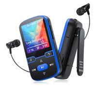 64 GB Lettore MP3 Bluetooth 5.3, lettore musicale per bambini portatile | con radio FM, registratore vocale, riproduzione casuale e ripetizione, pesa solo 28 g, scheda TF fino a 128 GB