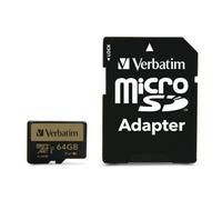 64 GB MicroSDHC Pro+ Velocità 90 MB/s Resistente Acqua e Urti Nero
