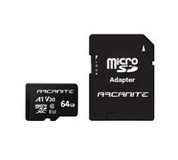 64 GB Microsdxc Scheda Di Memoria Con Adattatore SD, A1, UHS-I U3, V30, 4K, C10,
