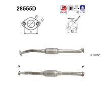 64 KW 87 CV CATALIZZATORE PER Fiat Ducato FURG 230 2.8 D 4x4