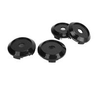 64 mm 4er-Pack universelle schwarze Radnabenkappen, rostfrei