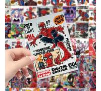 64 pezzi di adesivi cool di Graffiti di Spider-Man, adesivi di Marvel Gwen Stacy Spider-Man, adatti per laptop, custodie per telefoni, decorazioni fai-da-te, adesivi di cartoni animati carini per quad