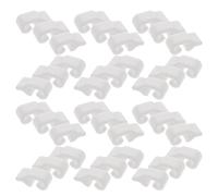 64 Pezzi Plastica Bianca Clip di Collegamento per Armadi Componibili | Montaggio Rapido, Struttura Stabile, Estensione Semplice, Riduce il Rischio di Crepe Nelle Tavole