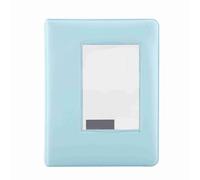 64 s 3 Inch Mini Photo Album PVC Durable Large Capacity Storage for 7s 8 25 50s 90 Pictures Blue Pink 15x11.5x2.5cm (Blu)