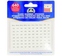640 DMC, adesivi numerici in cartone e plastica